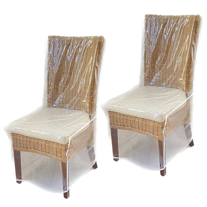 DINING ROOMKITCHEN CHAIR COVERPROTECTOR8 PACK HEAVY DUTY CLEAR PVC VINYLNO DUSTSPILLPET HAIRPET CLAWS EASY CLEAN SLIPCOVER
