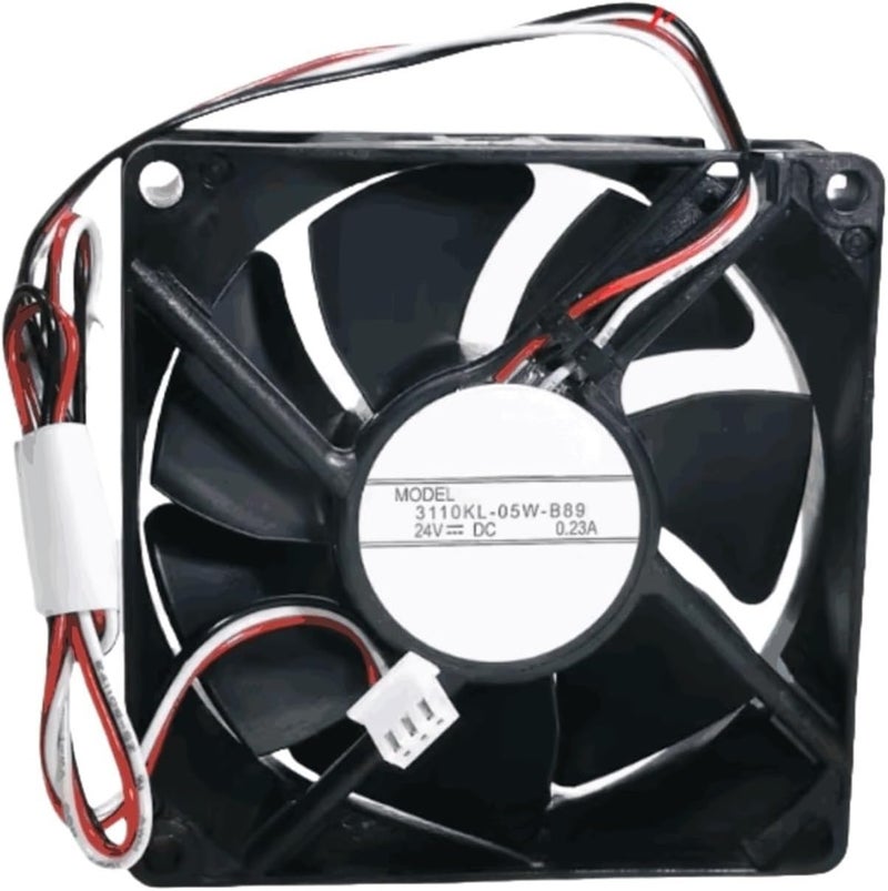 24V 8cm Cooling Fan 0 23A 3 Wire 3110KL 05W B89 - Image 1