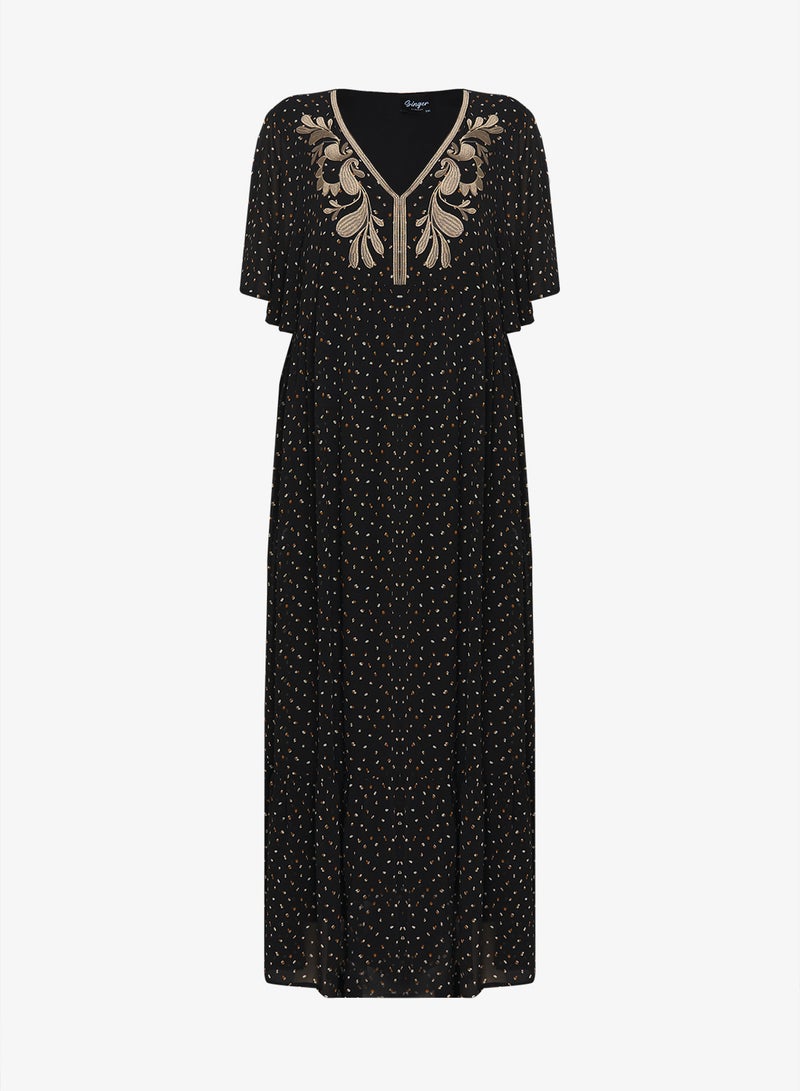 Ginger Plus Boho Embroidered A Line Dress - Image 1