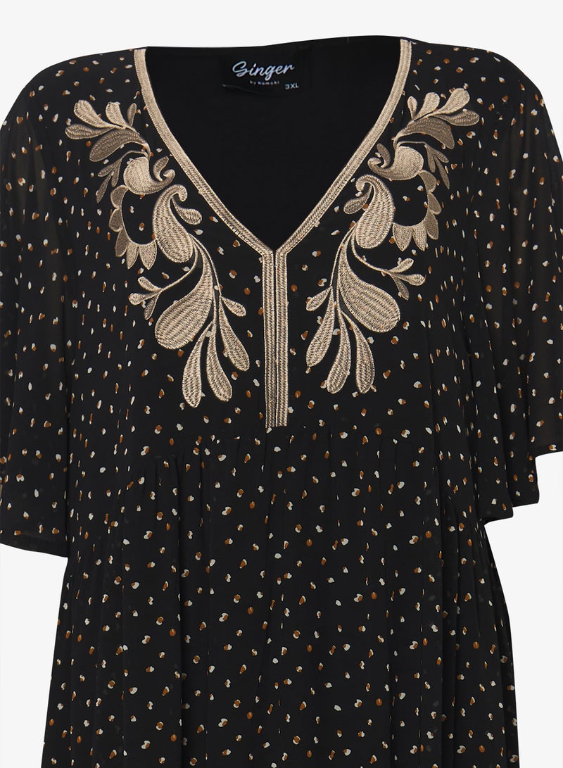 Ginger Plus Boho Embroidered A Line Dress - Image 3