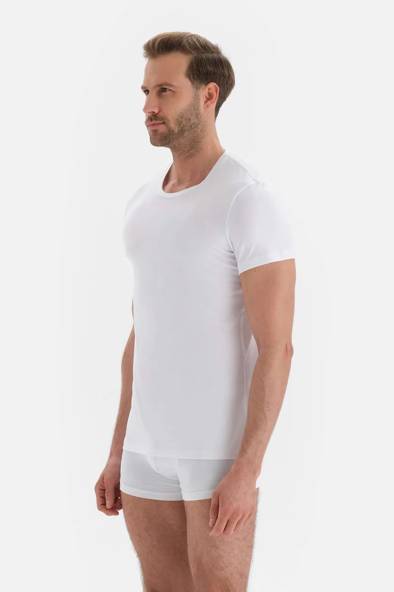 dagi Undershirt Crew Neck Cotton Slim Fit Underwear