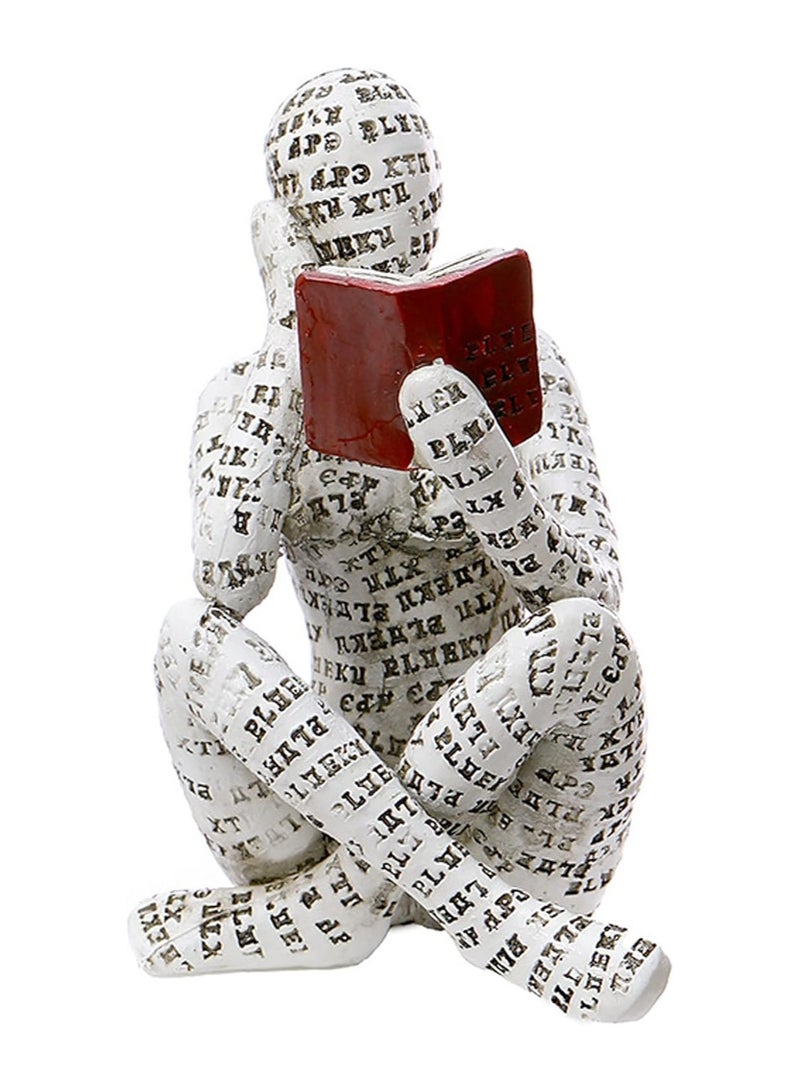 Home Decor Pulp Reading Women Thinker Statue Aesthetic Sculpture Room Decor Modern Abstract Decoration on Shelf Table Desk for Living Room Office Bedroom - Image 1