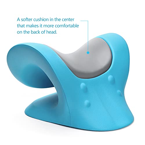RESTCLOUD Comfortable Neck Stretcher for Neck Pain Relief, Neck and Shoulder Relaxer Cervical Neck Traction Device for TMJ Pain Relief and Muscle Relax, Cervical Spine Alignment Chiropractic Pillow - Image 2