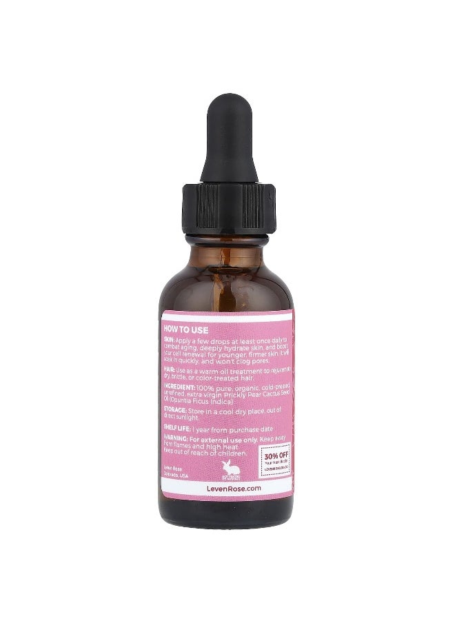 Leven Rose Leven Rose, 100% Pure & Organic Prickly Pear Cactus Seed Oil, 1 fl oz (30 ml)  - Image 2