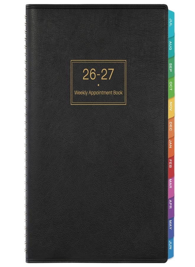 آرت فان مفكرة مواعيد 2026-2027 - مخطط يومي، مخطط كبير، مفكرة مواعيد أسبوعية وشهرية 2026-2027، 8.5 × 11 بوصة، مخطط يوليو 2026 - يونيو 2027 بفواصل زمنية 15 دقيقة - أسود - Image 1