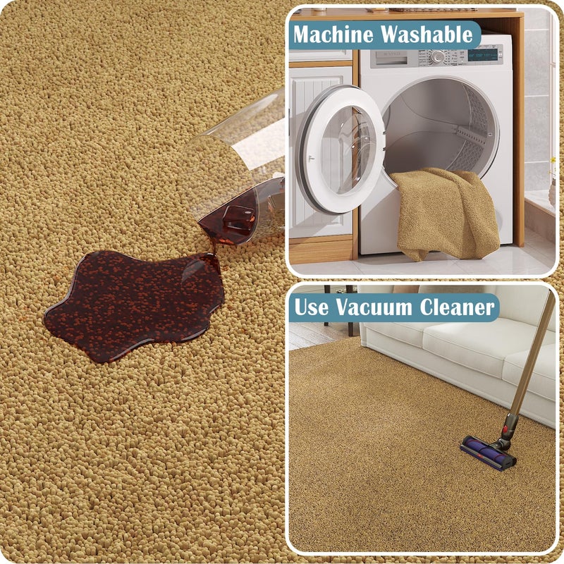 jinchan Jinchan Solid Plush Runner Rug 2x5 Performance Shaggy Rugh Rugh Rugh Prucwway Prace Soft Rug Modern Faux Faux Wool Rug  - Image 4