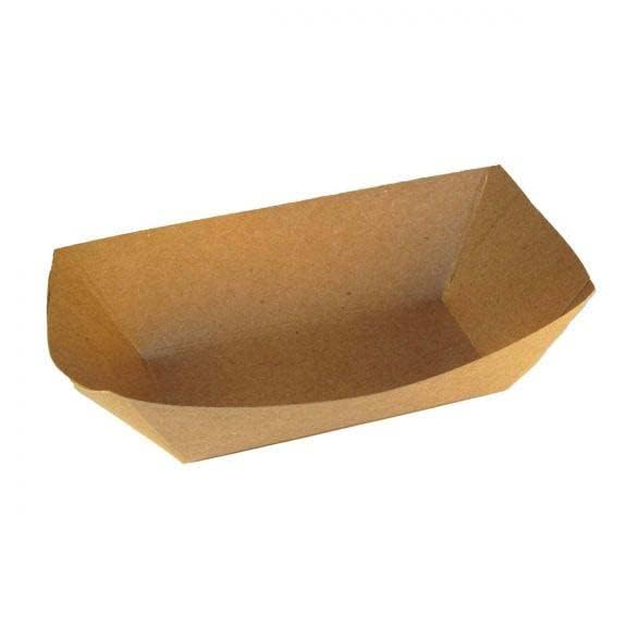 250 Pack Disposable Paper Food Tray  Paperboard Tray for Carnivals Fairs Festivals and Picnics  Holds Nachos Fries Hot Corn Dogs and More Kraft 1lb