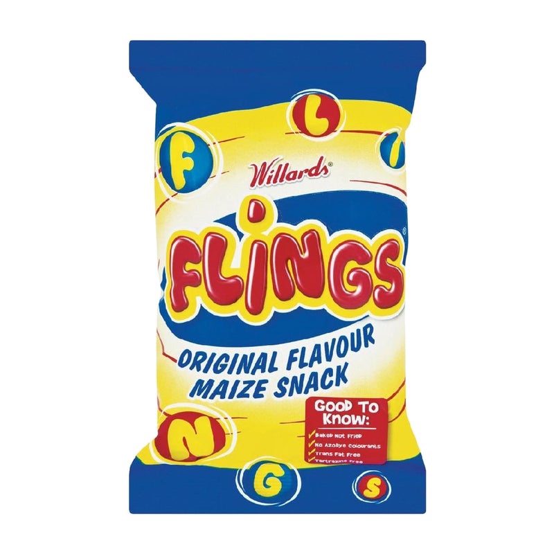 Willards Flings Original Maize Snack - 150g - Image 2