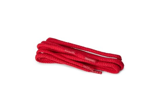Kaps Round Shoe Laces, Quality Durable 100% Cotton (36 inch / 31 - red) - Image 1