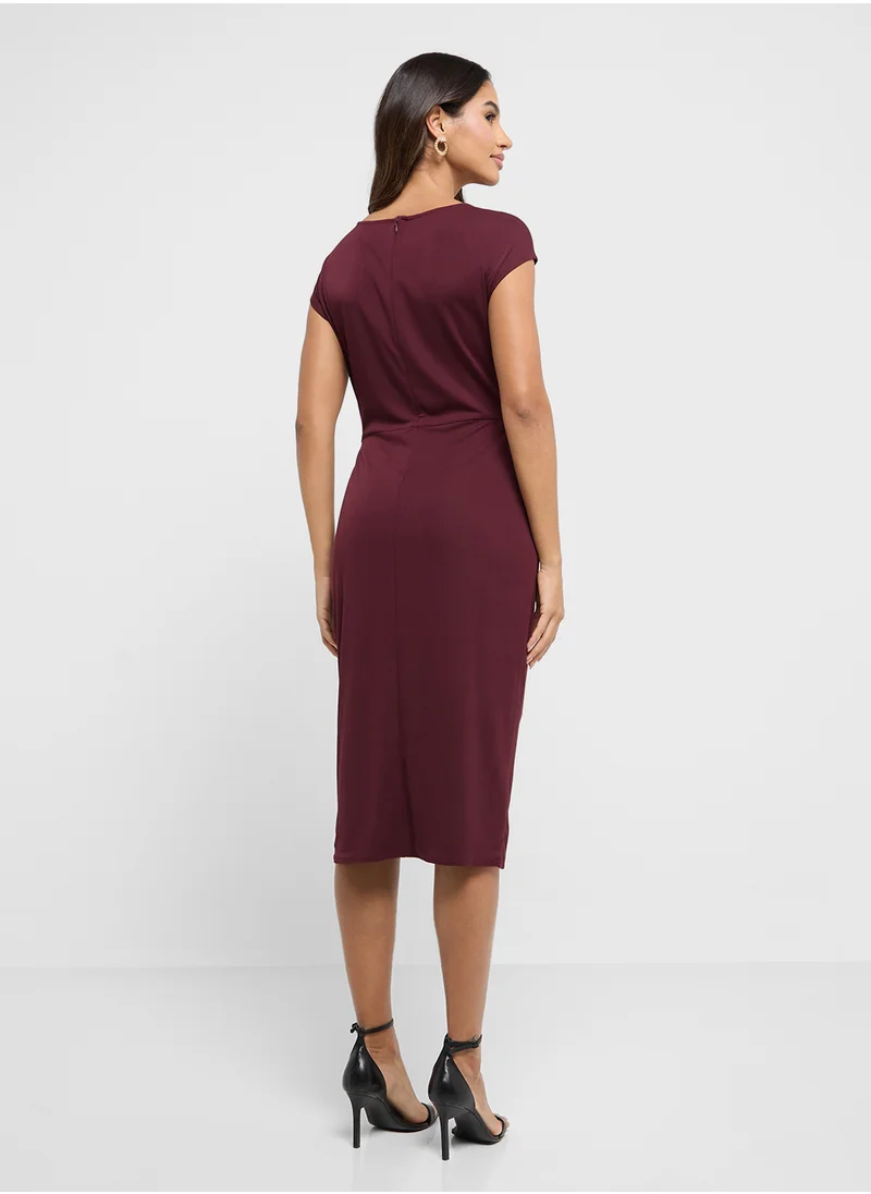 Lauren Ralph Lauren Knitted Wrap Dress