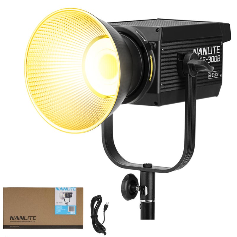 Nanlite FS300B 350W BiColor LED Video Light 2700K6500K LED Spotlight CRI 96 Bowens Mount App Control Professional Lighting for Photography Video YouTube Live Streaming - Image 2