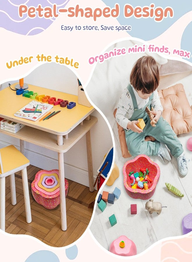 joybond Stepping Stones for Kids Super-Light Baby-Safe Foam Petals for Sensory Balance Toddler Stepping Stones for Toddlers 1-3 Indoor&Outdoor Coordination Obstacle Course Stacking Blocks Beach Toys 5-Piece - Image 2