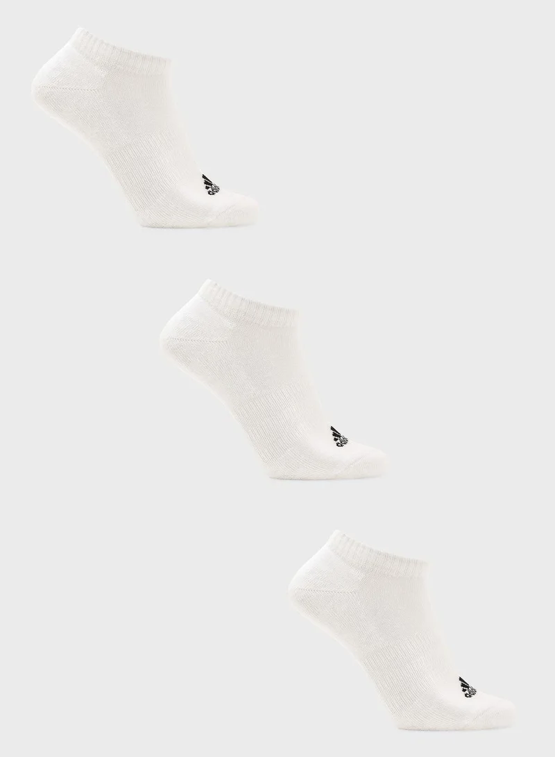 Adidas adidas C Spw Low 3P White Not Sports Specific Socks