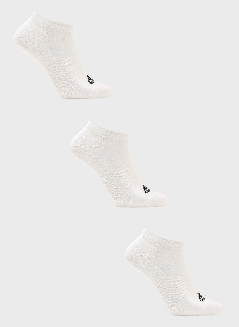 Adidas Cushioned Sportswear Low Cut Socks 3 Pair Pack - Image 1