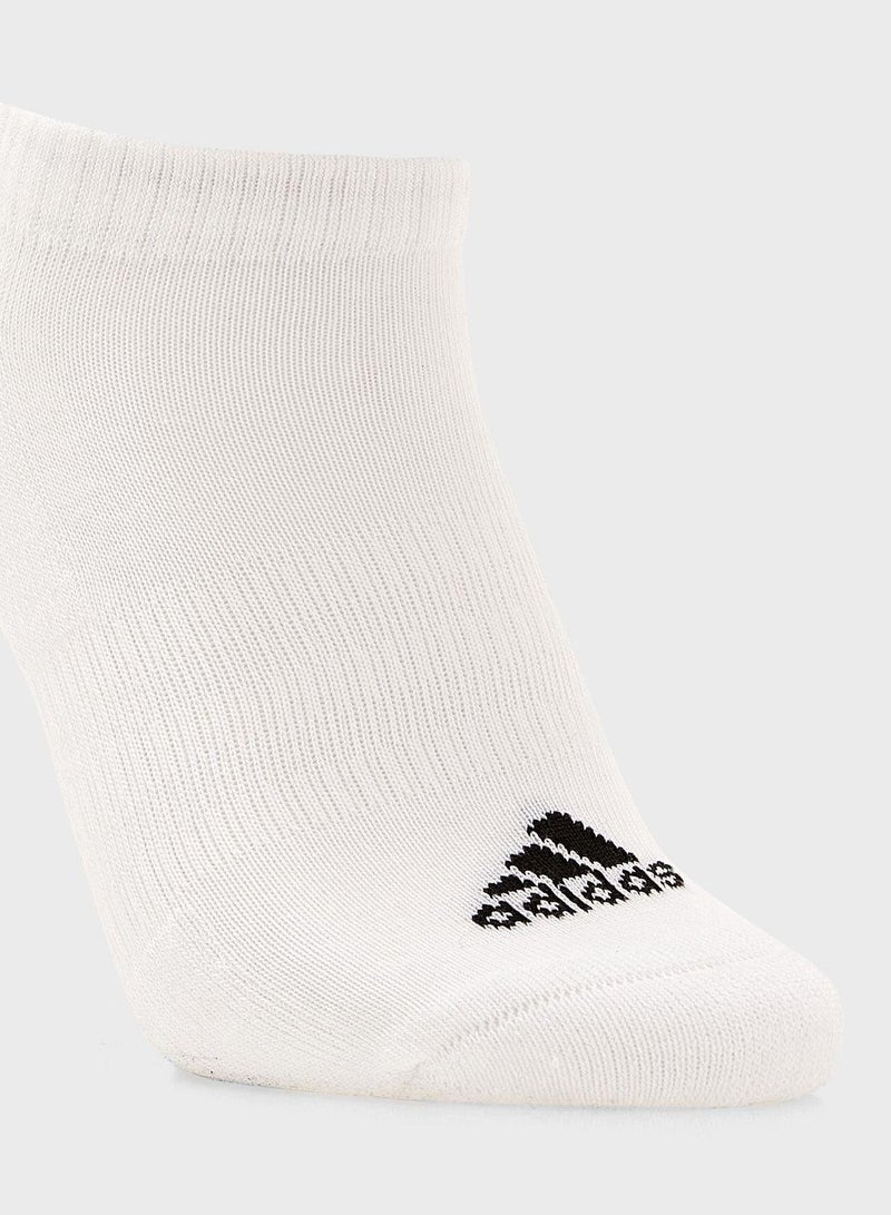 Adidas Cushioned Sportswear Low Cut Socks 3 Pair Pack - Image 3