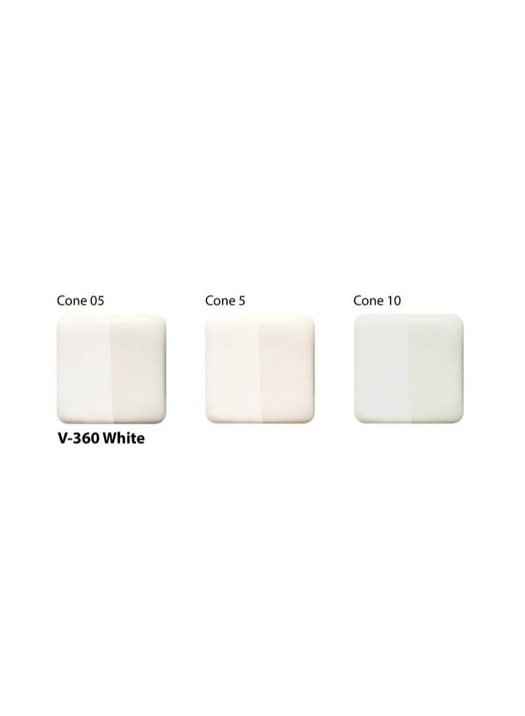 Amaco طلاء Amaco Velvet Underglaze White V-360 الخالي من الرصاص للفخار والسيراميك - Image 3