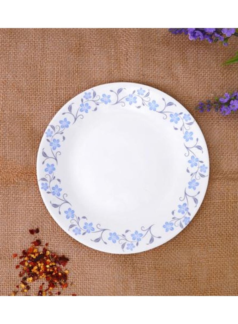 لاوبالا طقم عشاء LaOpala Classic 44 قطعة مصنوع من الزجاج، طقم عشاء Grace Blue آمن للاستخدام في الميكروويف وغسالة الأطباق، طقم أوعية وأكواب وأطباق خفيفة الوزن بتصميم بسيط وقابل لإعادة الاستخدام - Image 4