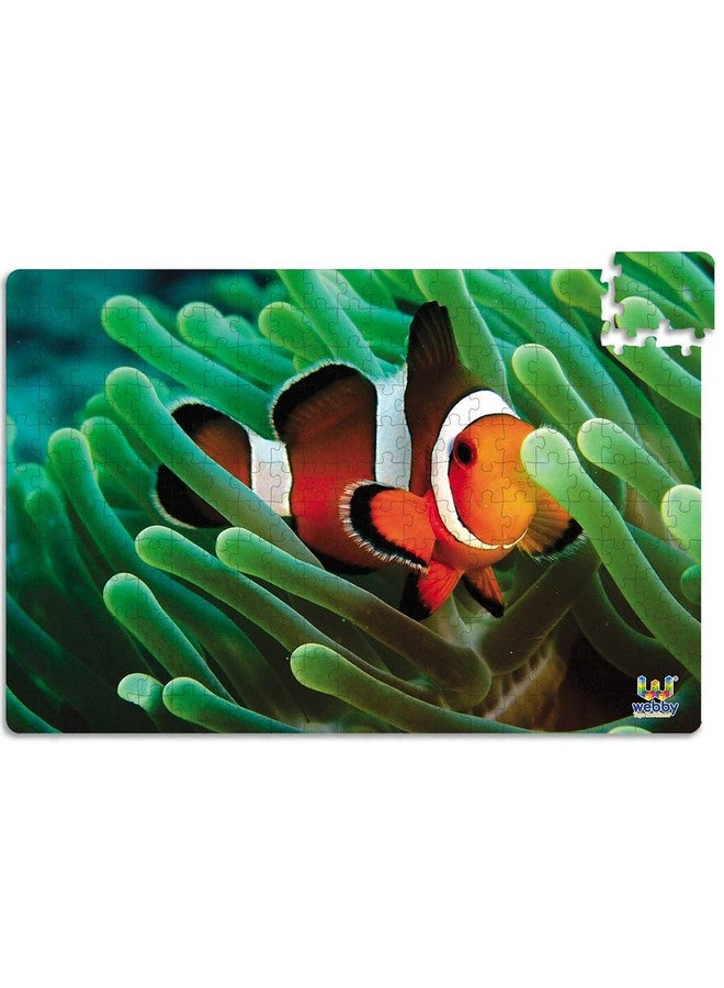 Webby Kids Clownfish in The Deep Sea Wooden Jigsaw Puzzle, 252 Pieces - Image 3