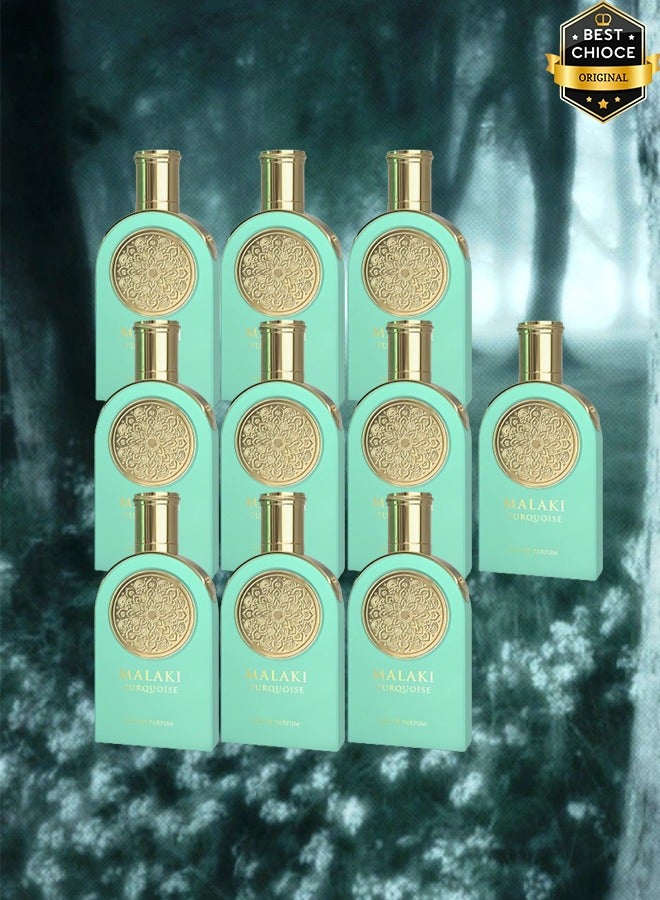 Sahari 10 Pieces Malaki Turquoise Perfume 100ml EDP - Image 1