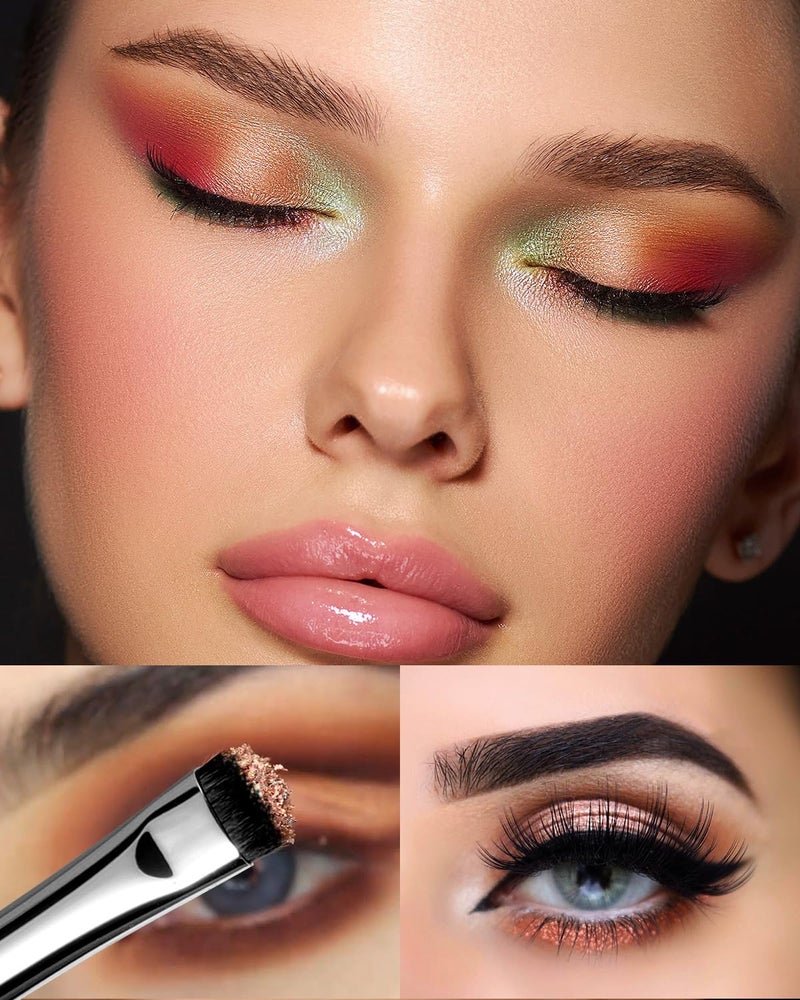 EIGSHOW Eyeshadow Smudge Brush & Eyeliner Brush, High-End Precision Eye Makeup Tools for Blending Cat Eye, Winged Liner (E865&E806) - Image 4