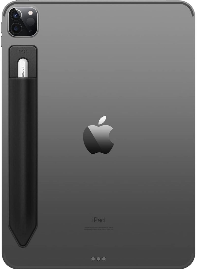 Elago Silicone Holder for Apple Pencil USB-C, 1st Generation, 2nd Generation and Other Similar Size Stylus Pen Elastic Sleeve - Black - Image 1