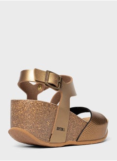 BAYTON Ibiza Strappy Mid Heel Wedges  - Image 3