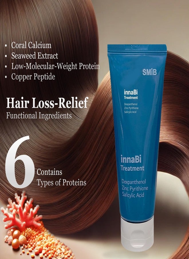 علاج الشعر SMIB InnaBi Deep Repair – غني بالكالسيوم المرجاني لدعم شعر أقوى، وتعزيز صحة فروة الرأس، وتوفير ترطيب وتغذية عميقة (3.38 أونصة سائلة) - Image 2