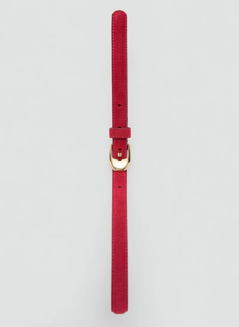 Mango 100% Bovine Leather Belt
