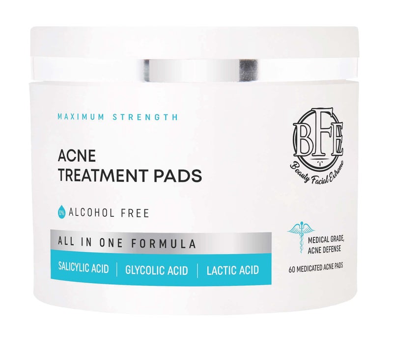 Acne Treatment Pads Eliminates Cystic Breakouts Oily Skin  Clogged Pores Clear Pimple Whitehead Blackhead Dark Spots  Improve Skin Texture