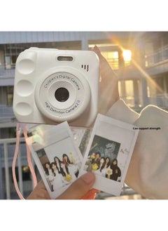 Generic Camera HD Double Camera Cute Digital Campus Student Party Photo Camera Can Take Photos And Pass Mobile Phone Color Shooting 12-Body Color:Hd Dual Camera Moonlight White  - 32g Memory Card*  - Image 2