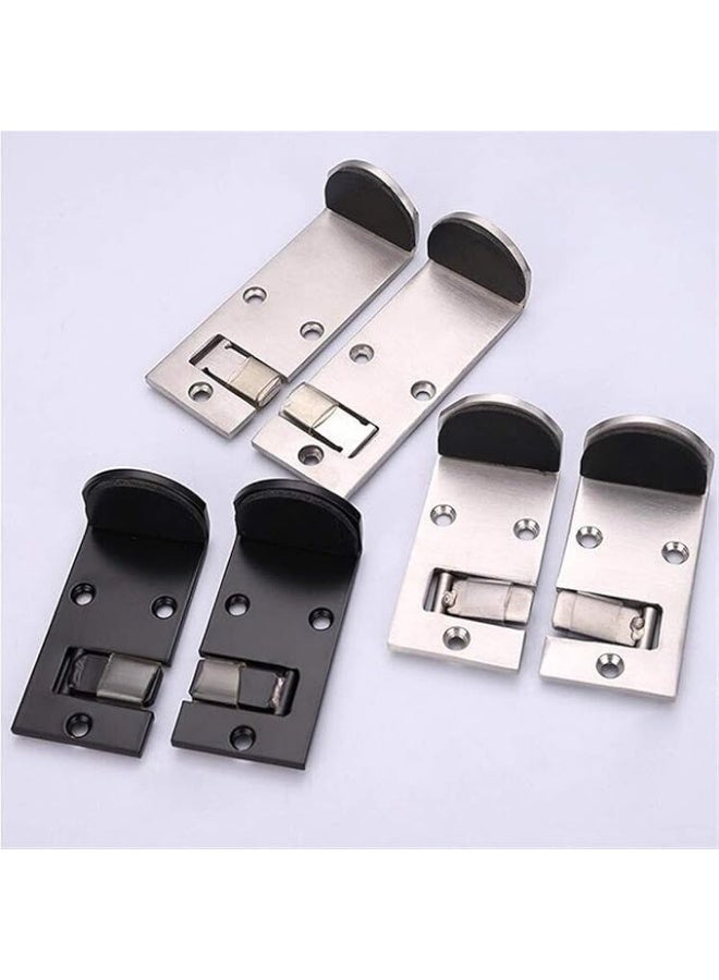 زوبا سدادة باب مضادة للتصادم، حامل أرضي مخفي ثقيل وسميك، مشبك باب تجاري للأثاث، متعدد الألوان، قطعتان - Image 1