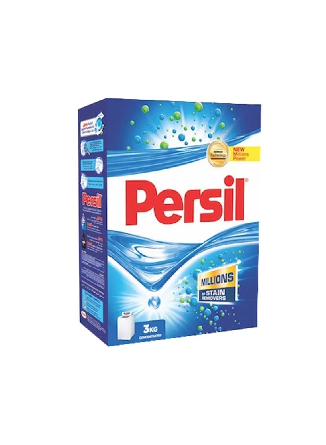Persil High Foam Blue Laundry Detergent Powder – 6 Packs x 3kg - Image 1