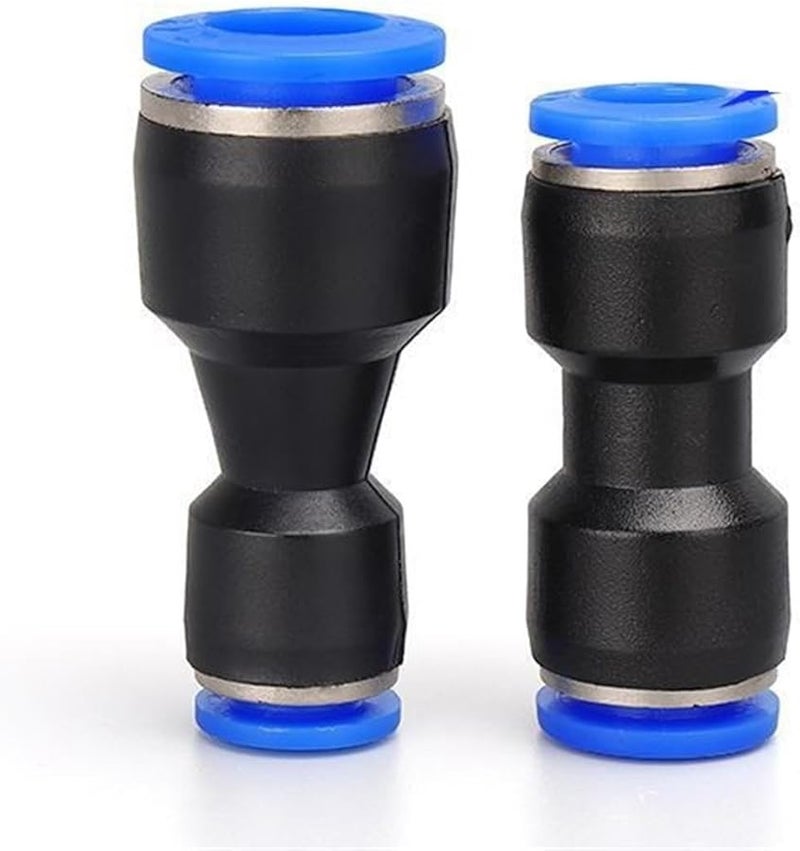 Air Quick Connect Fittings 100pcs PU8 Plastic Hose Tube Push In Straight Connector - Image 1