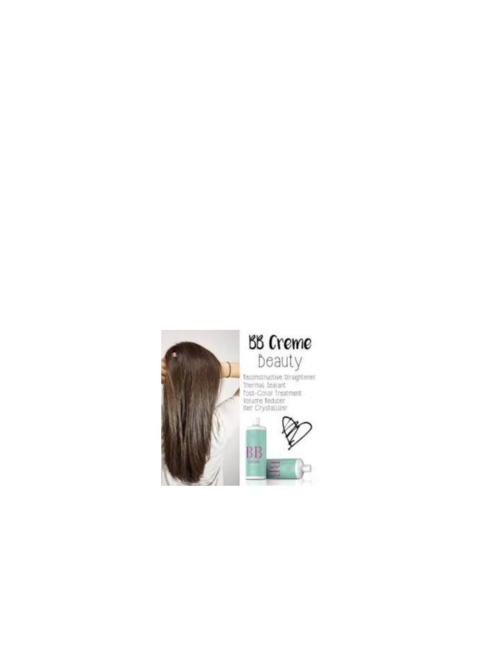HS - HS Cosmetics All in One Hair Treatment BB Hair Creme for Straightening Hair 1000ml - Image 1