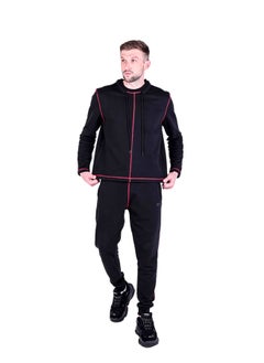 SLIM FIT JOGGERS WITH CONTRAST STITCH