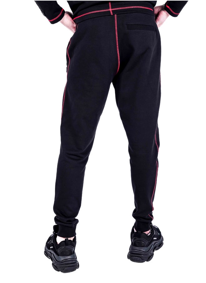 ASTK - SLIM FIT JOGGERS WITH CONTRAST STITCH - Image 1