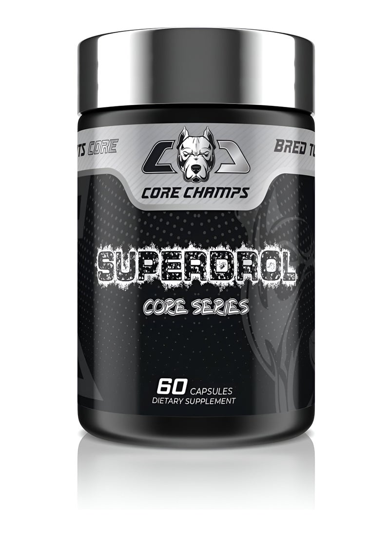 CORE CHAMPS - Core Champs, Superdrol, Muscle Gain, Power & Strength Booster, 60 Caps, 60 Servings - Image 1