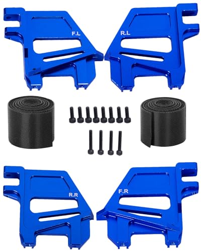 hopsupRC RC Straps Tall Battery HoldDowns Upgrades Part for XMaxx 6S 8SAluminium Tall Battery Holder Mount Hold Down Hops UpNavy Blue - Image 1