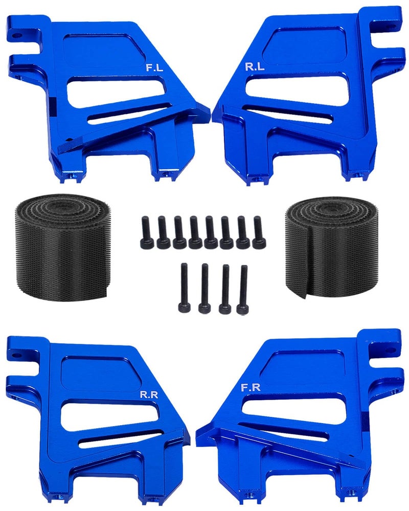 hopsupRC RC Straps Tall Battery HoldDowns Upgrades Part for XMaxx 6S 8SAluminium Tall Battery Holder Mount Hold Down Hops UpNavy Blue - Image 3