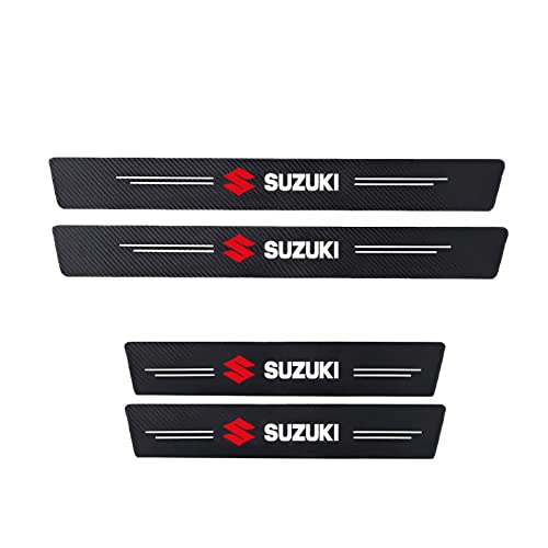 WISKA Car Door Carbon Fiber Wrap Sill Tape Compatible for Fronx, Vitara, Brezza, Swift, Baleno, Ertiga, WagonR, Alto, Dzire, XL6, S-Presso, Celerio, Eeco, Ciaz, Ignis, Invicto, SX4, Ritz, Victoris - Image 1
