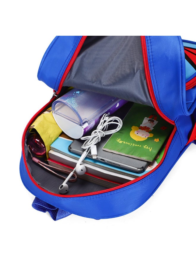 Ins Korean Version Of Cartoon Kindergarten Schoolbag Fashion Travel Burden Reduction Large Capacity Children's Backpack Custom Wholesale-Color:Sky Blue-Spiderman - Image 5