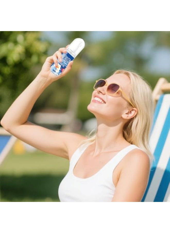 Cooling Spray, 60ml Body & Hair Mist Spray With Refreshing Effect, Lightweight Cooling Solution For Outdoor Days | Natural Skin Spray For Summer Travel Comfort With Friends Family Or Camp Activities - Image 4