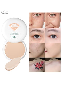 QIC Waterproof Cream Concealer Contour Makeup, Professional Caramels  for Tattoo Concealer or Corrects Dark Circles Red Marks Scars Eye Bags Freckle,Longwear&Easy to Apply  - Image 2