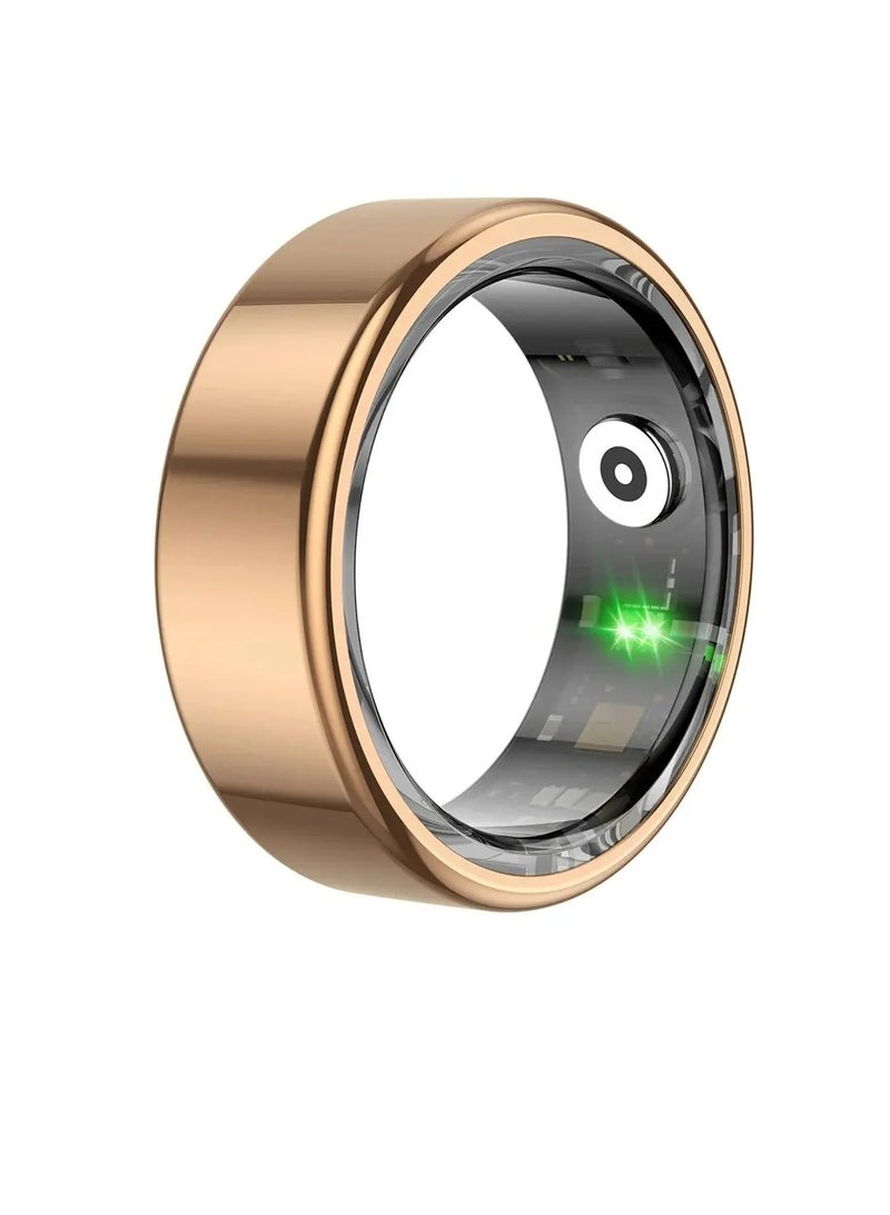 ColMi Smart Ring, Waterproof Wearable Fitness Tracker Ring, Long Battery Life Sleep Tracker Health Ring, Comfortable Bluetooth Smart Ring With Multiple Sports Modes For Men And Women, (Size 9, Gold) - Image 1