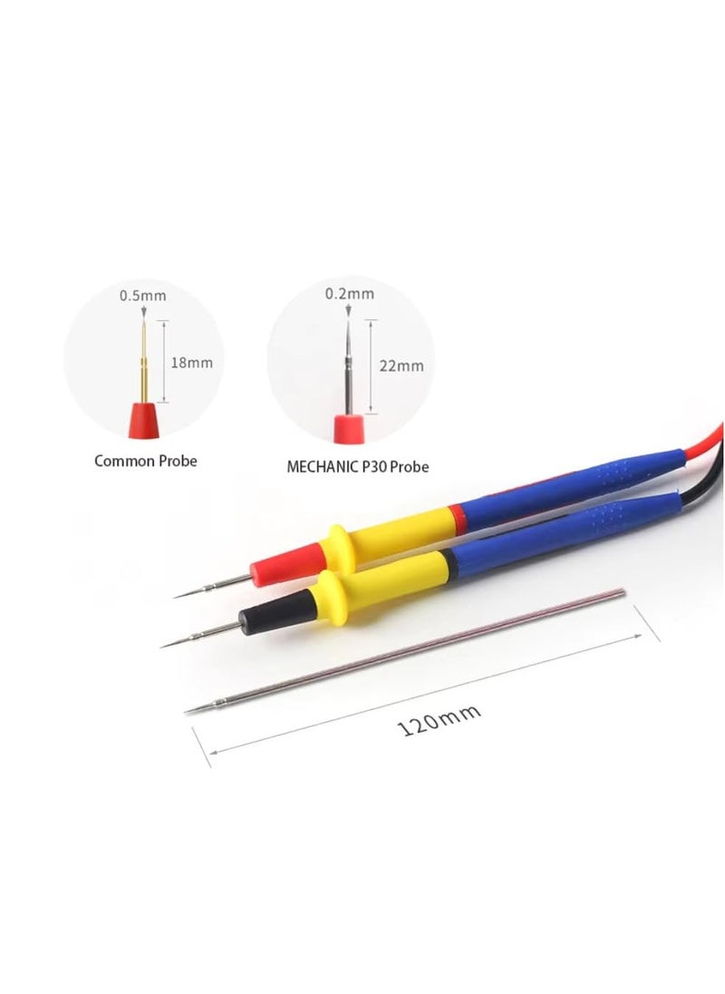 DHRUVPRO MECHANIC P30 Multimeter Pen 1000V 20A Soft AntiScalding Silicone Wire Extra Tip Probe Test Pen for Digital Multimeter  - Image 2
