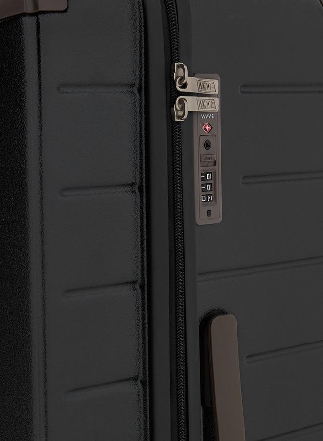 Wave Textured Hardcase Luggage Trolley With Retractable Handle - Image 5