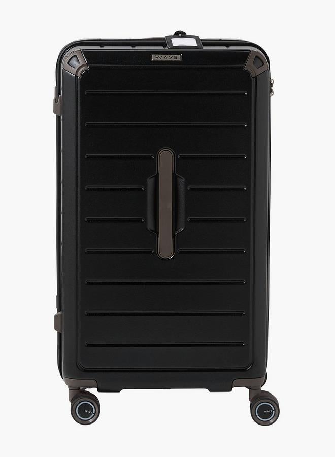 Wave Textured Hardcase Luggage Trolley With Retractable Handle - Image 3