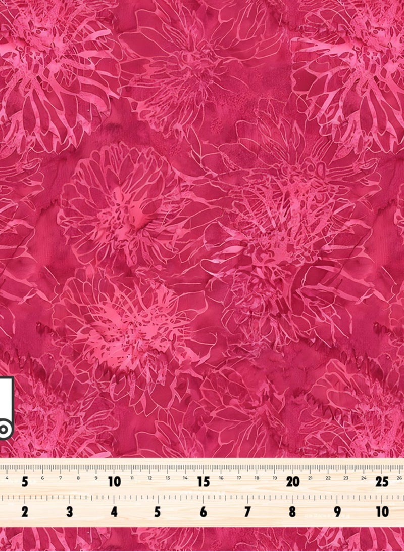 Vellato Al Lail Aramny Silk Fabric By The Yard Pink Floral Design Jalabiya Makhweer Dressmaking 58 Inches Width - Image 4