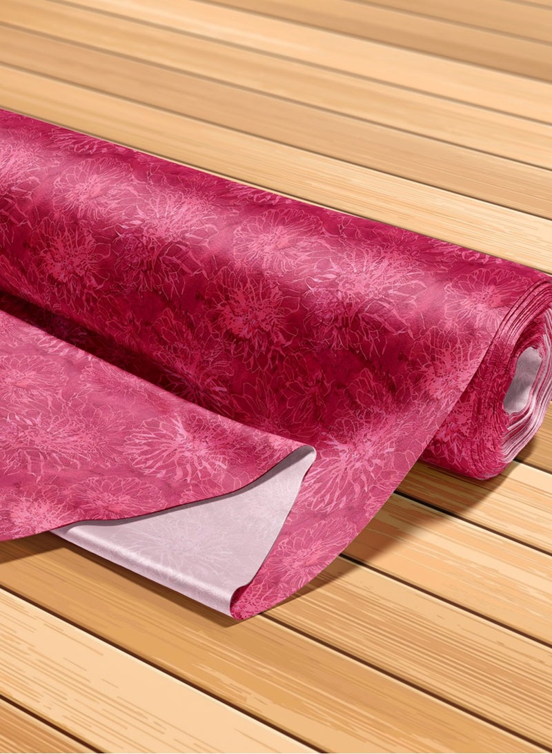 Vellato Al Lail Aramny Silk Fabric By The Yard Pink Floral Design Jalabiya Makhweer Dressmaking 58 Inches Width - Image 5