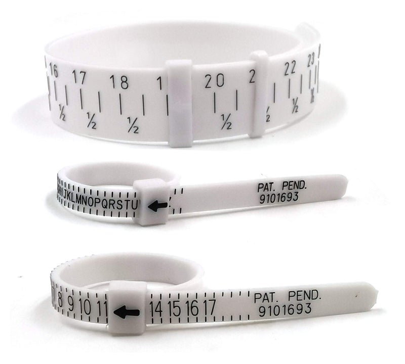 Finger and Wrist Measuring Tool Set Universal Ring and Bracelet Sizer US UK Size Measure Tool for Women Men